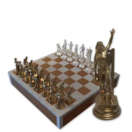 Шахматы с фигурками строителей МП-32731