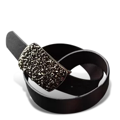 Ремень из кожи с пряжкой Шурупы